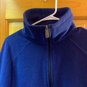 Lole fleece zip up jacket EUC in blue